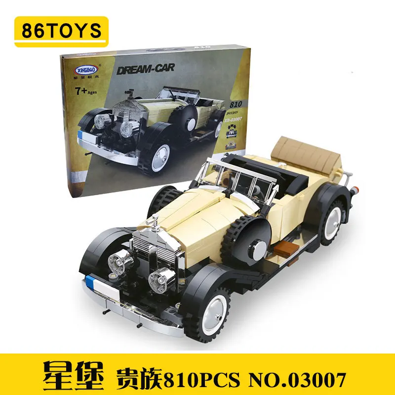 

XINGBAO 03007 Science And Technology Series Nobility Classic Car Children Assembled Fight Inserted Building CHILDREN'S Toy