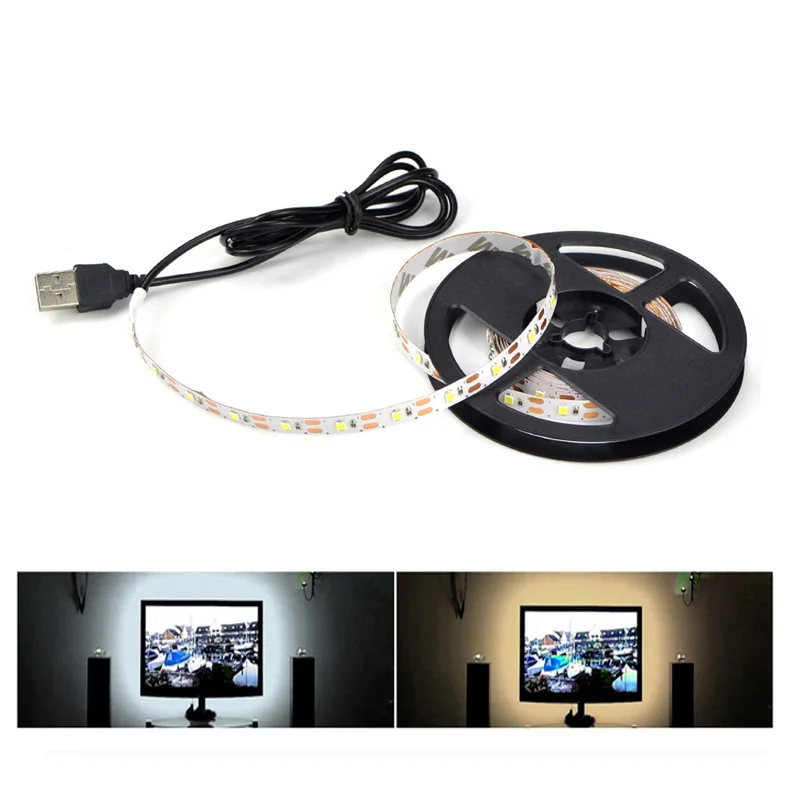 Светодиодная подсветка USB 3528 5 В неизолированная плата RGB низкое напряжение