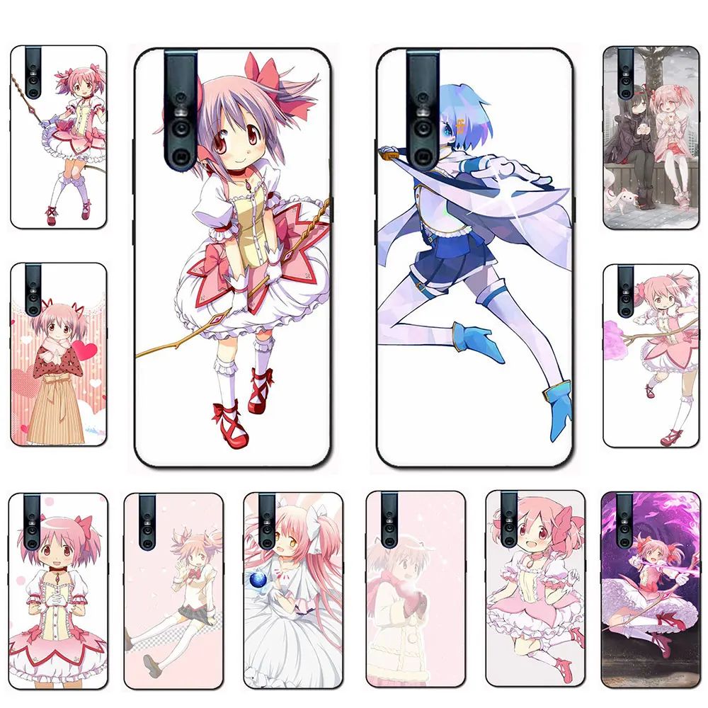 Силиконовый чехол для телефона Puella Magi Madoka Magica VIVO X30 IQ00 S5 NEX 3 Y11 V15 V11 Pro V9 V7 Y17 Y55s Y69 Y81s