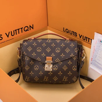 

Genuine Leather Handbags 2020 New Fashion All-match One-shoulder Ladies Large-capacity Printing Diagonal Luxury Design Bag Gg