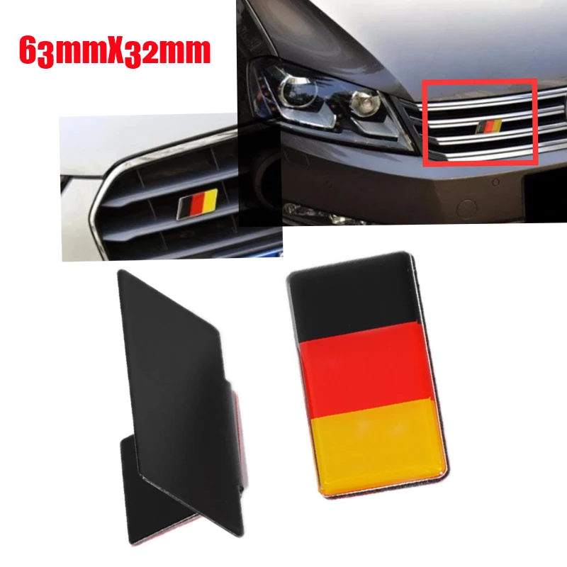 Эмблема с немецким флагом для Volkswagen Scirocco GOLF 7 Golf 6 Polo GTI VW Tiguan Audi A4 A6 автомобильные