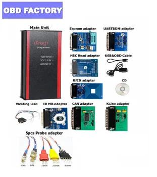 

V83 Iprog+ Pro Programmer with Probes Adapters for in-circuit ECU Working with the airbag computer, deleting crash data