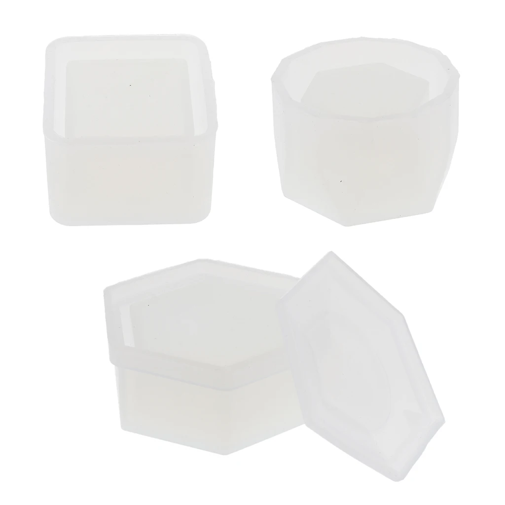 

DIY Storage Box Resin Casting Soap Candle Holder Craft Moulds