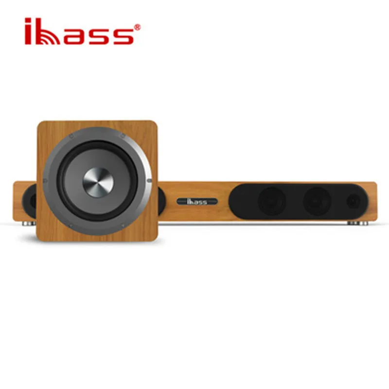 Ibass 1800S 80W TV echo wall mount bluetooth coaxial wooden wireless