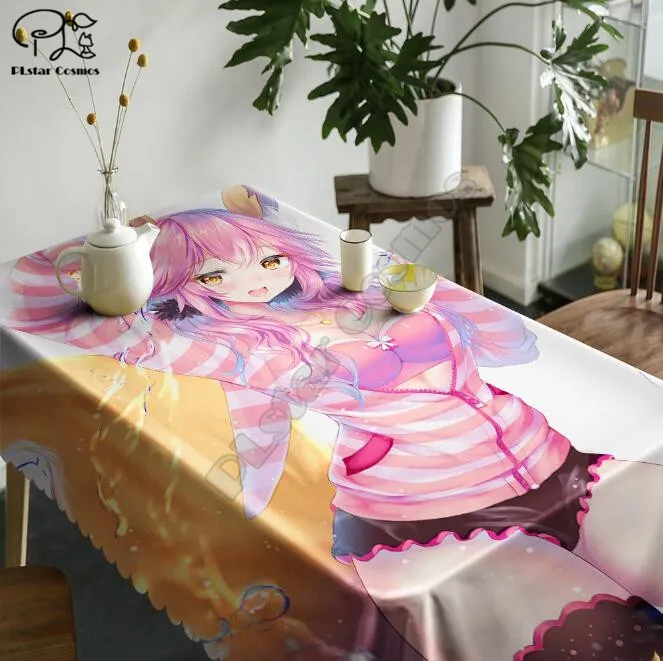 

Hatsune Miku Tablecloth 3D printed Square/Rectangular Dust-proof Table Cover For Party Home Decor TV Covers