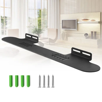 

Durable Wall Mount Bracket Easy Install Aluminum Alloy Stable 60-150cm Damp Proof Reserved Cable Multipurpose Sound Bar For