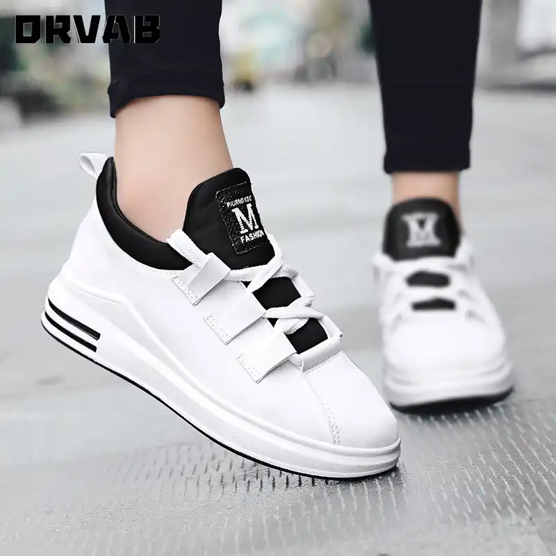 white leather platform sneakers womens