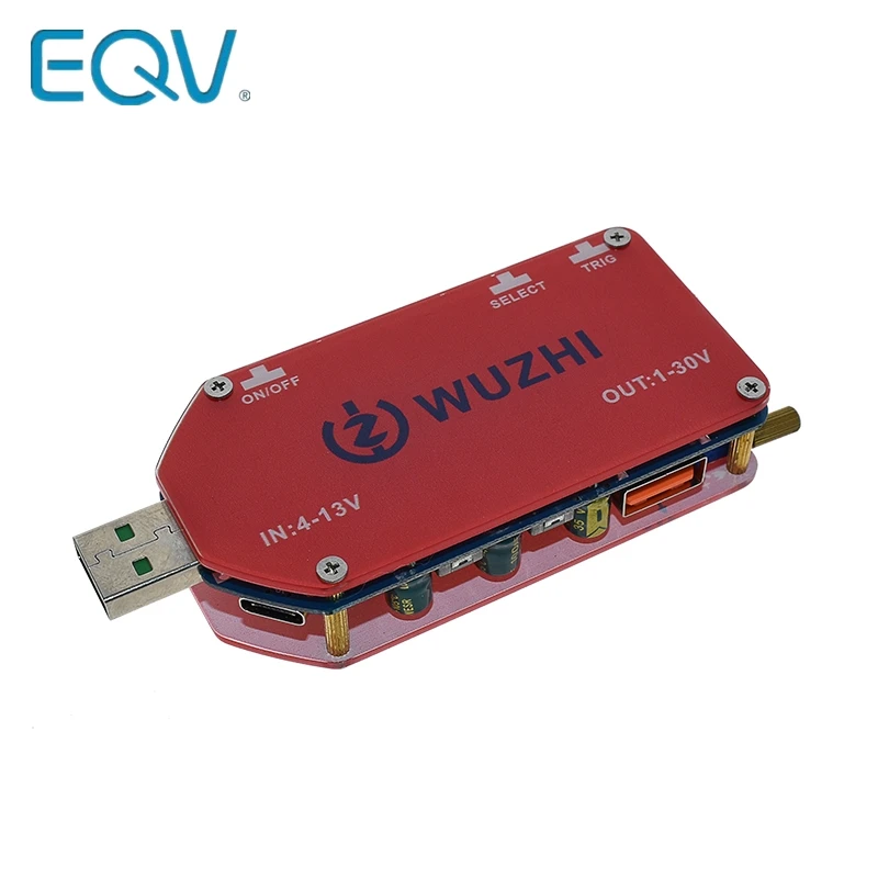 EQV DP3A цифровой дисплей USB регулируемый силовой модуль DC 1-30 в 15 Вт QC 2,0 3,0 FCP quick charge лабораторный блок питания регулятора