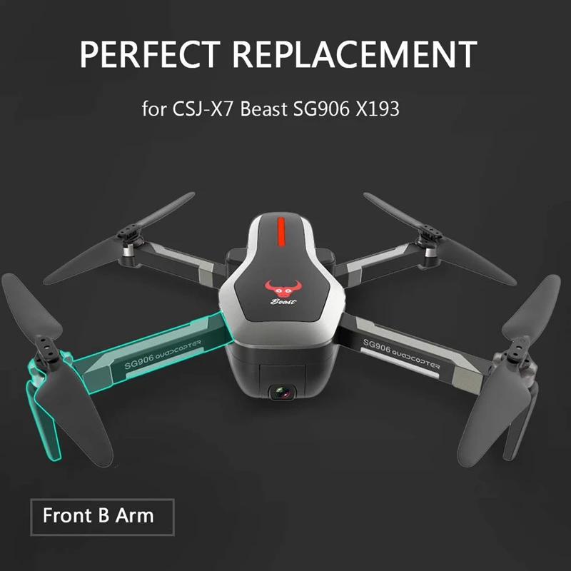 SG906 Замена оружия дрона Передняя B рука W/двигатель для CSJ-X7 Beast SG906 X193 RC Дрон