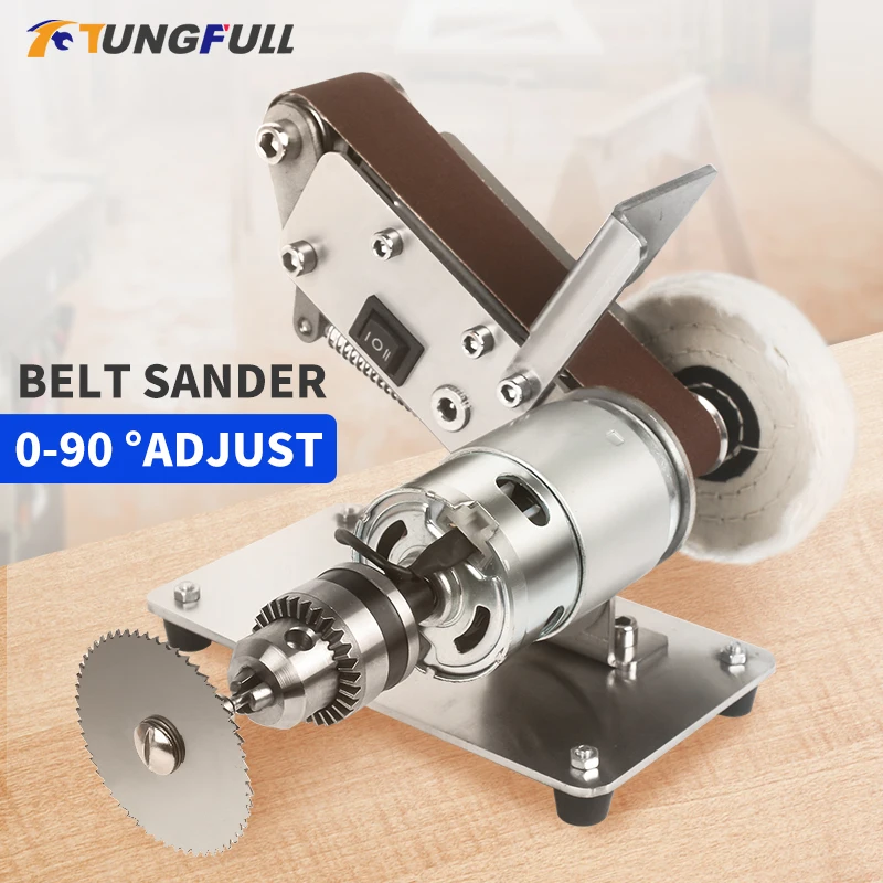 Belt Grinder 220V DIY Sander Polisher Electric Grinding Machine Sander Electrical Mini Grinder Ribbon Abrasive Belt electric grinder,electric sander,belt sander