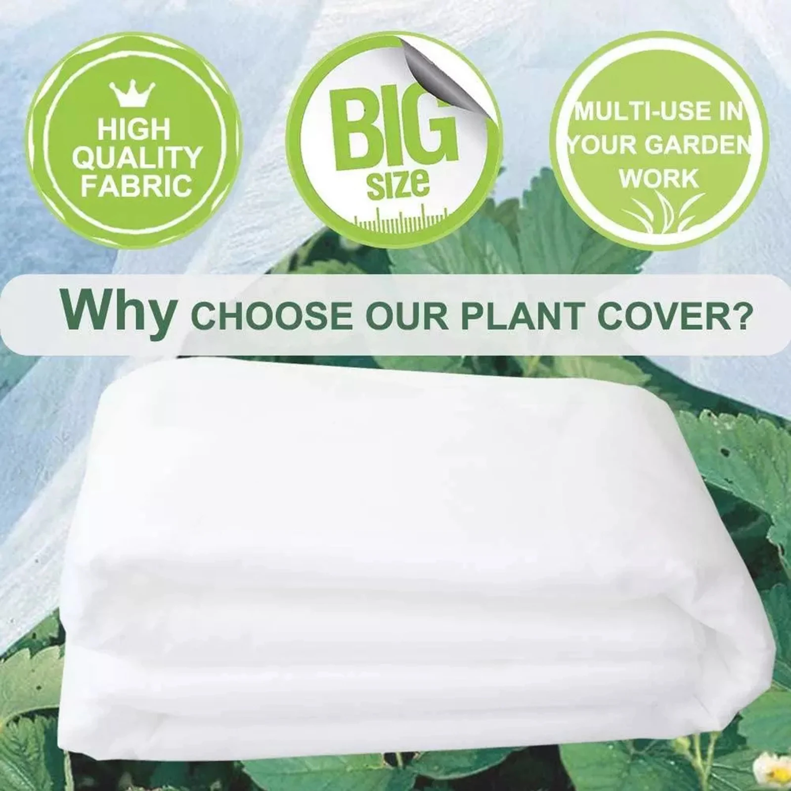 Winter Reusable Plant Cover Non-Woven Fabric Freeze Protection Frost Blanket Garden Trees Flowers Vegetables Warm Cover