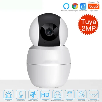 

Smart Camera WiFi Security Rotating Camera HD 1080P Network Two-way Audio Tuya APP IP Camera Work Alexa Echo Google Assistant