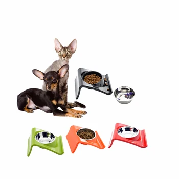 

Small Dog Stainless Steel Dog Bowl Pet Feeding Watering Bowls Supplier For Cats Dog Drinking Foods for 210g Pets Bowl PB028