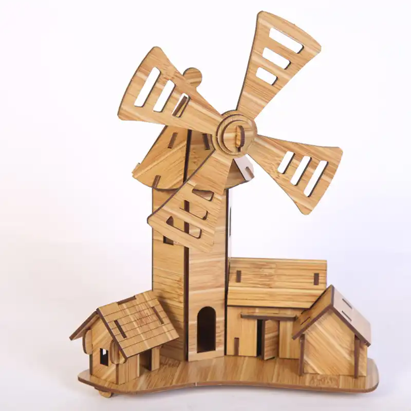 wooden windmill toy