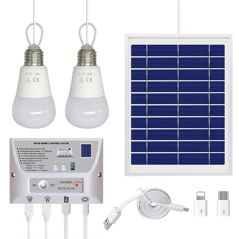  ABSS-Solar Outdoor Lighting System Solar Light Photovoltaic Power Mobile Power Mobile Phone Chargin