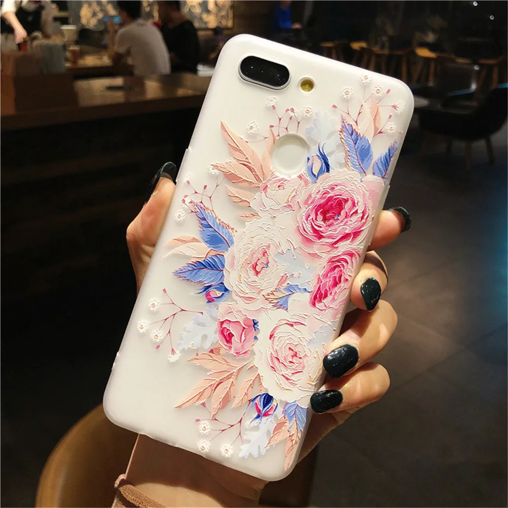 only case E 3D рельефные Чехлы для телефона OPPO A11X A9X A7X A9 A5 F3 F7 F11 Pro Plus K1 Reno 2 девичий цветок мягкий силиконовый ремешок на запястье Чехол - Цвет: only case E
