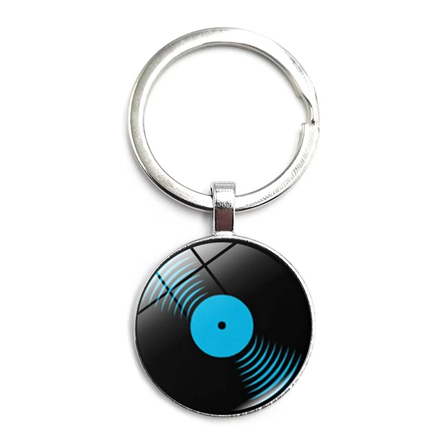 Retro Disc Player Disc Dj Disc Key Ring Glass Cabochon Car Key Pendant Male And Female Keychain Gift Jewelry Key Chains Aliexpress
