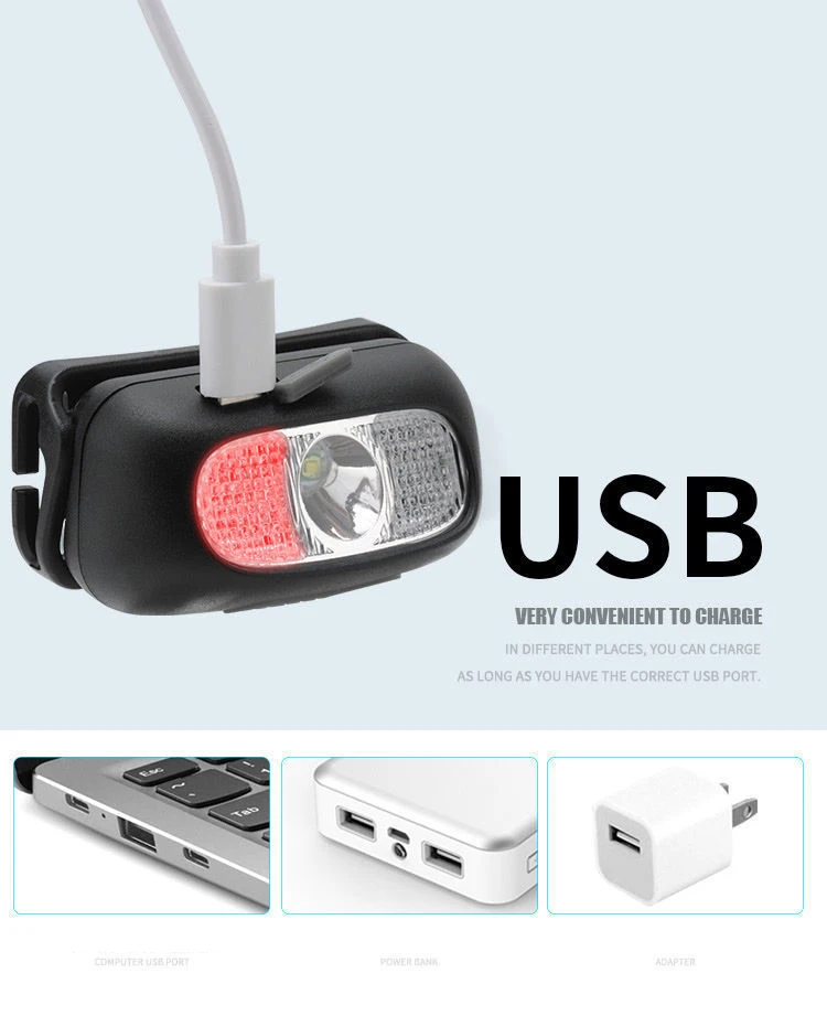 USB, 5 Modos, Farol à prova d'água,