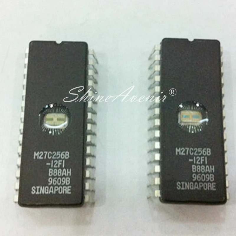 2PCS M27C256B-12F1 CDIP-28 100% new original