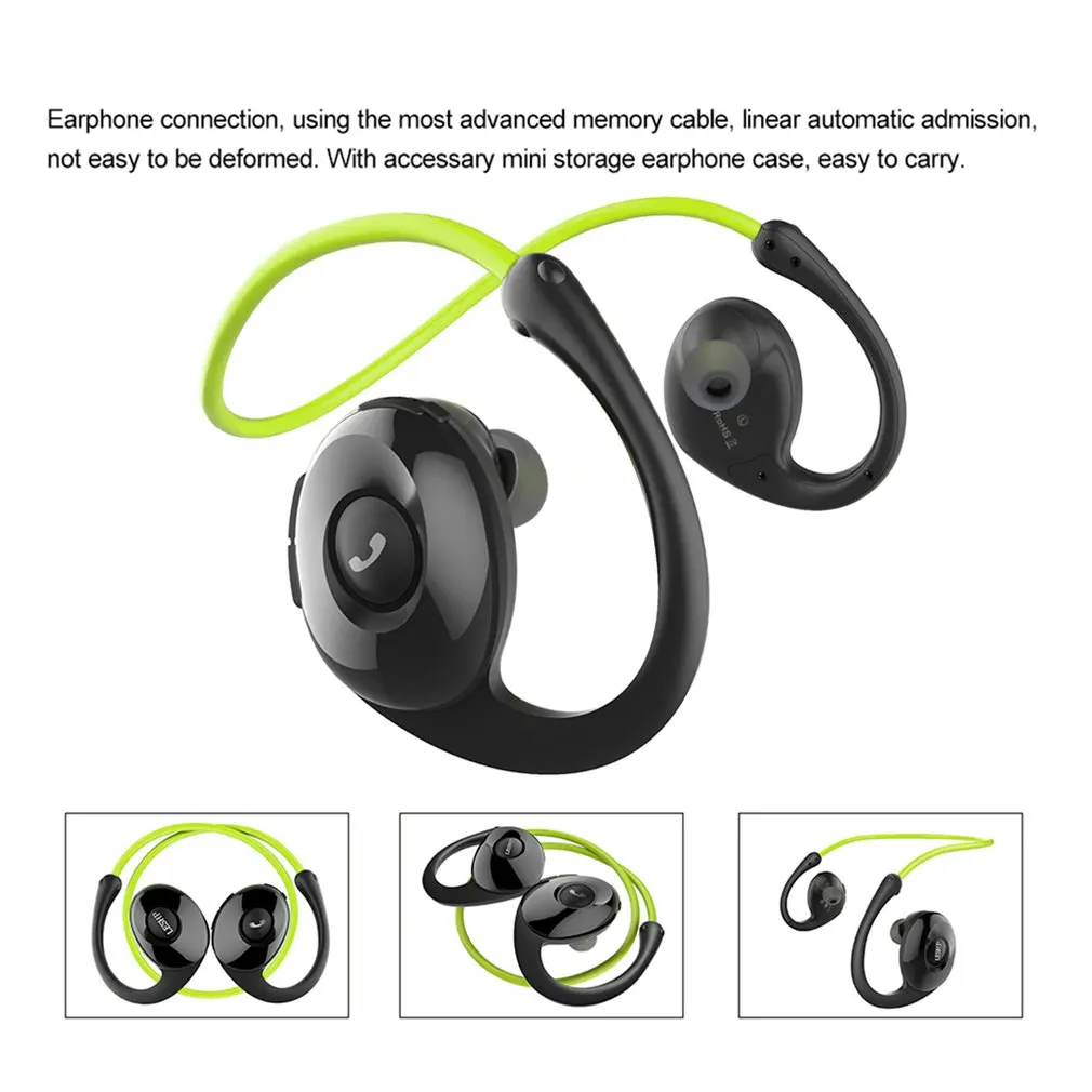 LESHP Snail In-Ear Sport Bluetooth наушники портативная гарнитура шагомер микрофон Функция для профессионального бега
