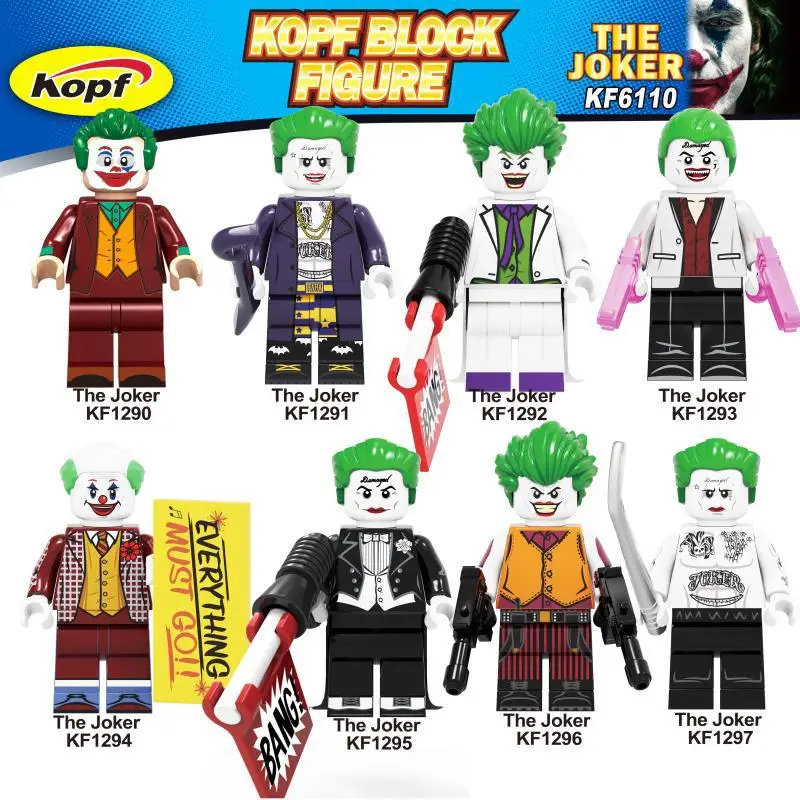 

Single Sale KF6110 Joker Figure Movie 2019 Batman DC Super Hero Prisoner Suicide Squad Building Blocks Sets Models Toys