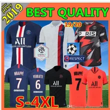 Взрослые psg футбол MBAPPE NEYMAR JR Кавани VERRATTI KIMPEMBE DANI ALVES RABIOT DI MARIA 19/20 psg майки