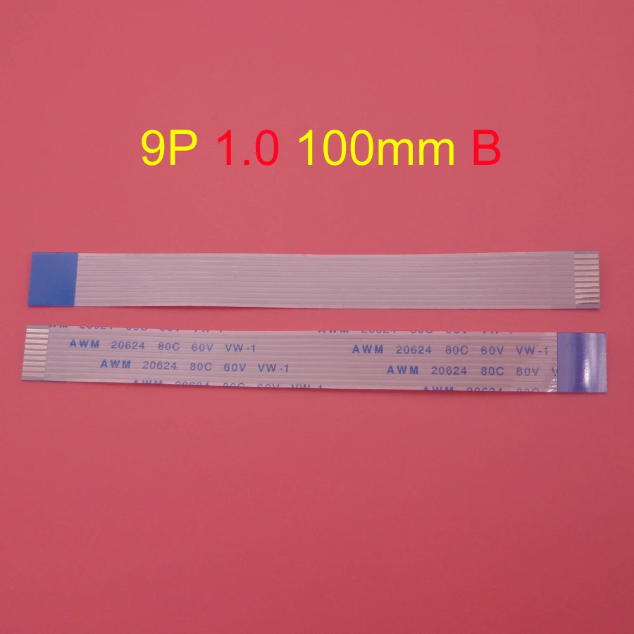2pcs Pcs 9pin Ffc Fpc Flat Flexible Cable 1.0mm Pitch 9pin Btype