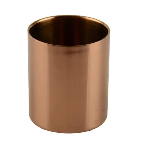 Rose Gold 400 мл простые моменты современный стиль нержавеющая сталь подсвечник органайзер для офиса чехол вечерние домашний декоративный подсвечник - Цвет: Rose Gold