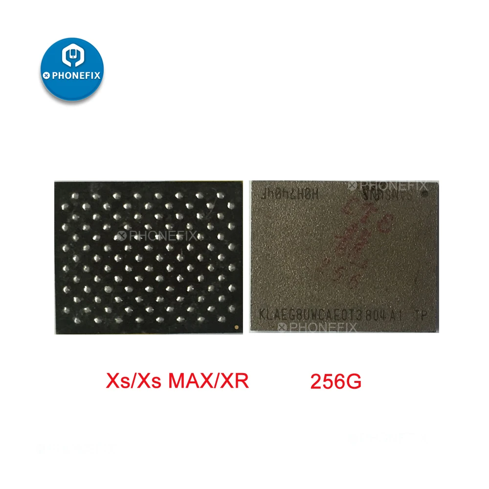 PHONEFIX чип флэш-памяти PCIE Nand 256G 512G для iPhone XS MAX XR NAND IC чипы исправление ошибок Ремонт Запасные части