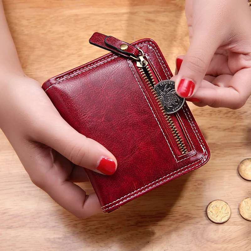 Women Wallet Mini Wallet Luxury Leather Coin Bag Hasp Short Clutch bag