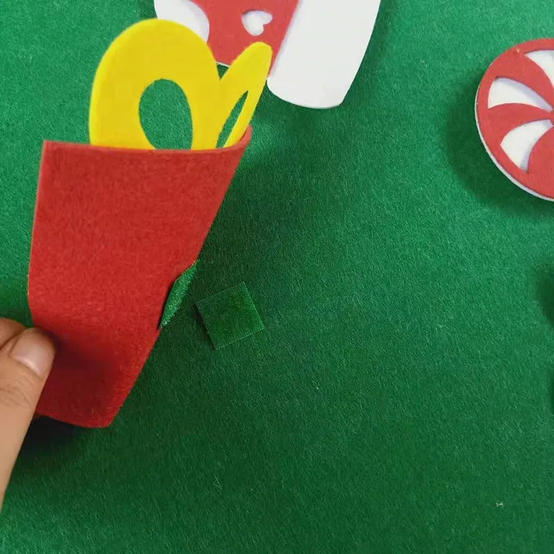 DIY войлочные игрушки для рождественской елки настенные подвесные украшения наклейки рождественские украшения детский подарок для украшения для дома на Рождество