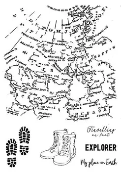 

Background Clear Stamp for Scrapbooking Transparent Silicone Rubber DIY Photo Album Decor 516