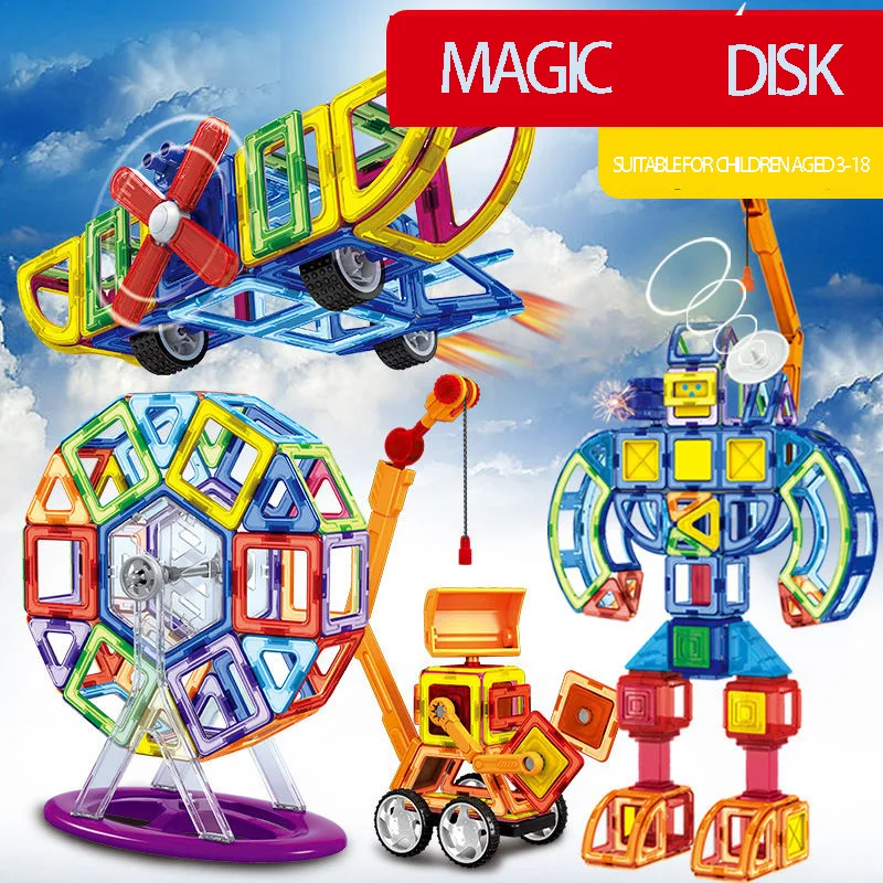 

Mini Magnetic Plastic Magnetic Blocks Educational Toys For Kids Gifts Designer Construction Set Model & Building Toy