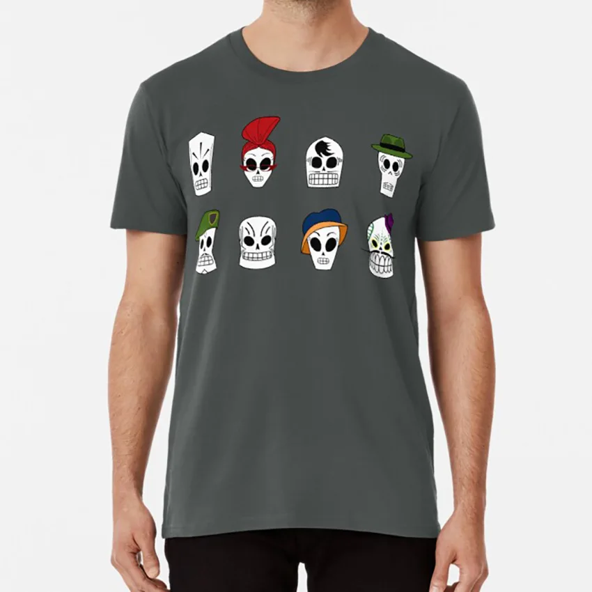 Maglietta Grim Fandango Teschi