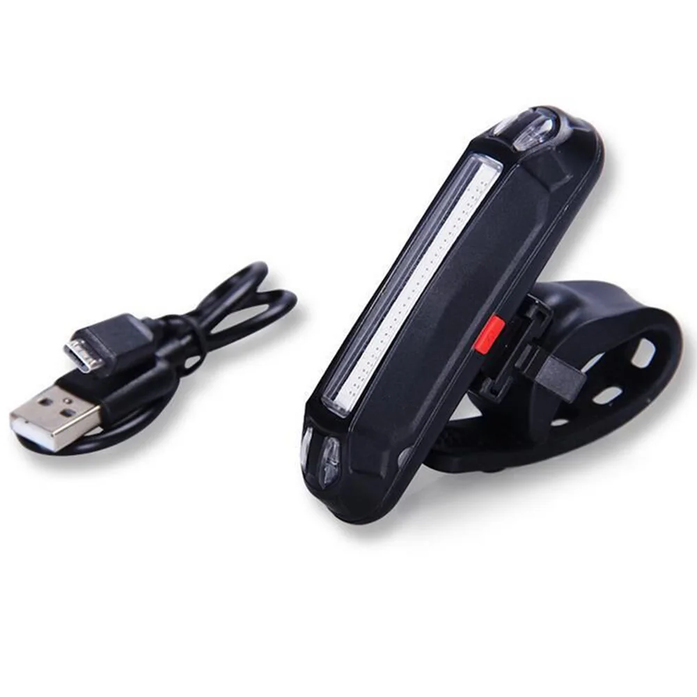Красный Задний фонарь супер яркий USB Перезаряжаемый задний фонарь Водонепроницаемый Предупреждение энергосберегающий УФ велосипедный светильник - Цвет: Красный