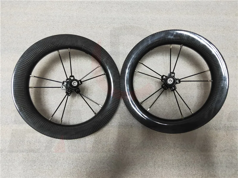 LEADXUS раздвижные карбоновые велосипедные колёса 12 дюймов BMX детский балансный велосипед углеродная колесная Набор 85 мм 95 мм BMX 28*25,8 мм