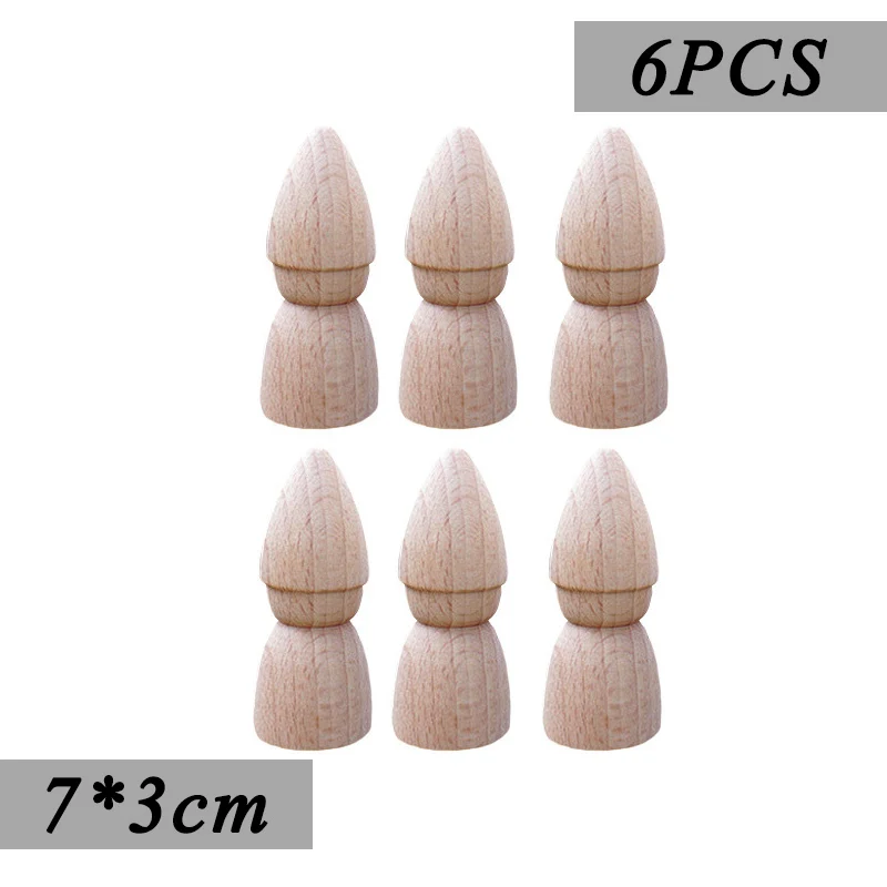 Montessori Wooden Rainbow Doll Set - Colorful DIY Painting and Puzzle Game