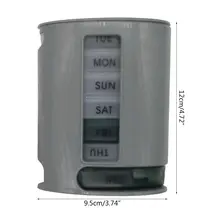 Для еженедельного хранения таблетки 7 дней поднос для лекарств витамин таблетки чехол Коробка органайзер 9,5x12 см