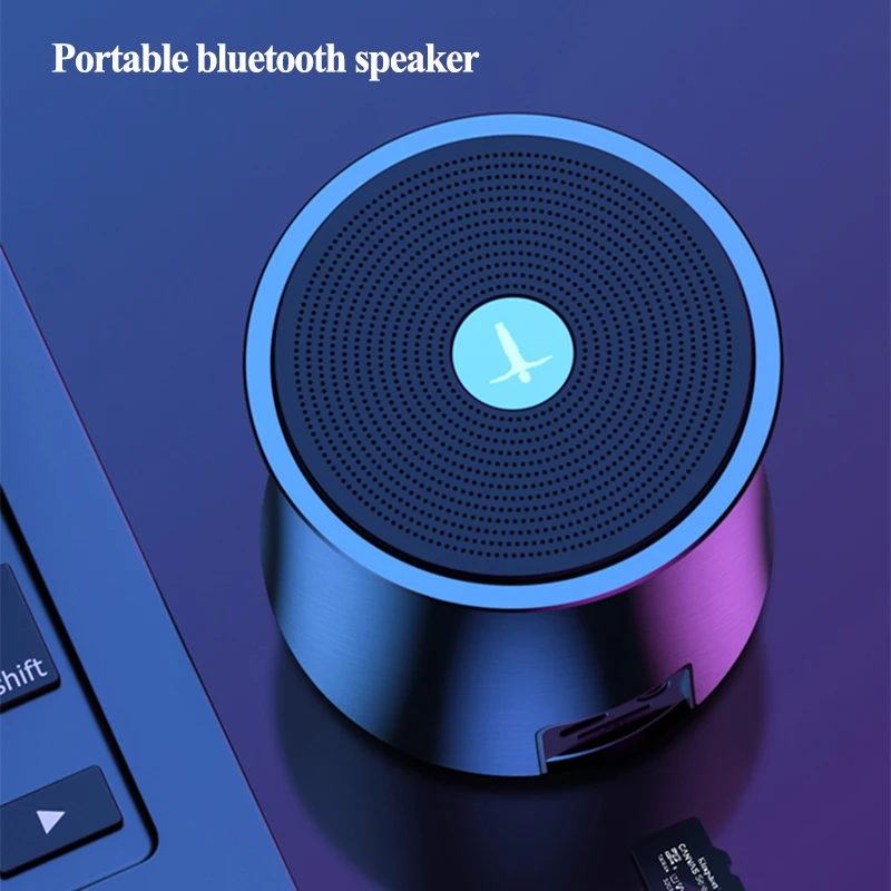 Металлический портативный Bluetooth динамик tws беспроводной бас наружная Колонка