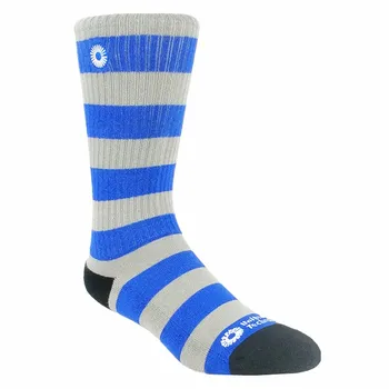 

Sun Embroidery Strip Men Sock (Thick and Cushioned)