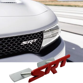

Car Front Grill Nameplate Metal For Dodge Challenger Charger Avenger RAM Caravan Graphics SRT Letters Logo 3D Accessories