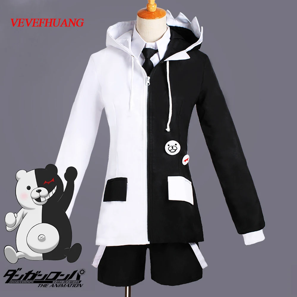 VEVEFHUANG Аниме Супер Dangan Ronpa 2 Danganronpa Monokuma черный и белый медведь унисекс Изысканный косплей костюм повседневная одежда