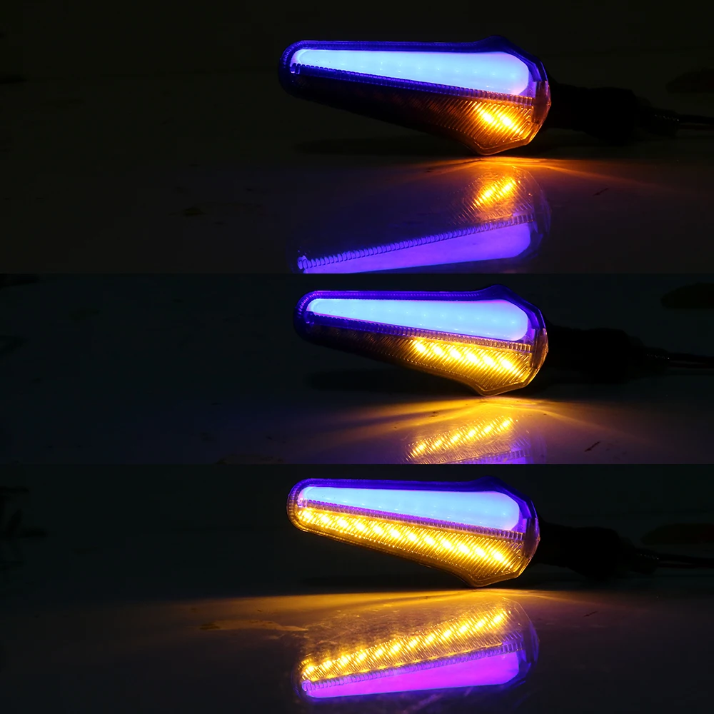 LEEPEE мотоцикл воды указатель поворота Индикатор мотоцикла мигалка 24LED 2 предмета в комплекте комплект из двух цветовой эталон дневные стоп-сигнал