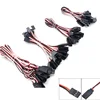 10pcs 100mm/150mm/200mm/300mm/500mm RC Servo Extension Cord Cable Wire Lead JR For Rc Helicopter Rc Drone 1
