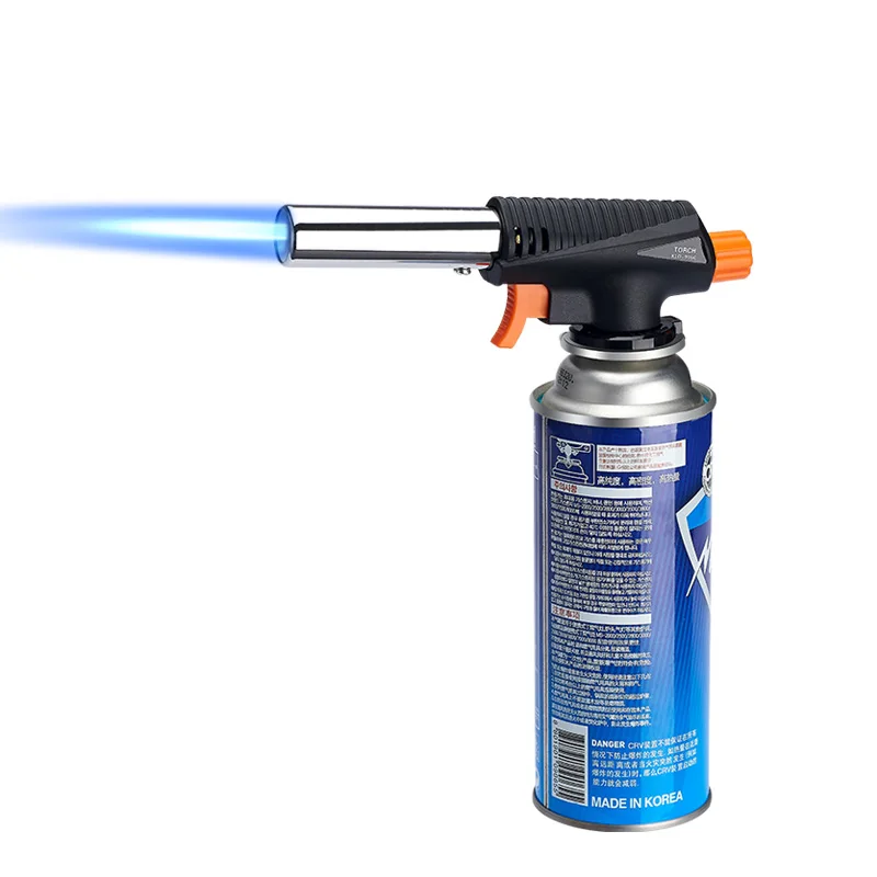 Portable Burner Auto Ignition Camping Welding Flame Launcher For Heating Picnic BBQ Baking Utensils Gas Butane Kitchen Lighter