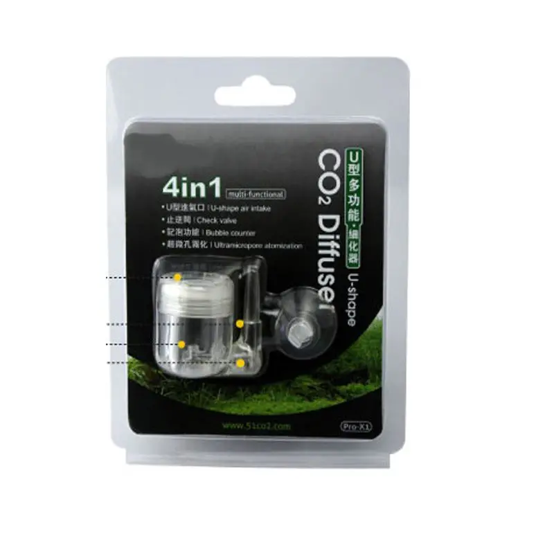 4 in 1 CO2 Diffuser CO2 System Check Valve Planted Aquarium Bubble Counter For Aquarium Plant CO2 Equipment