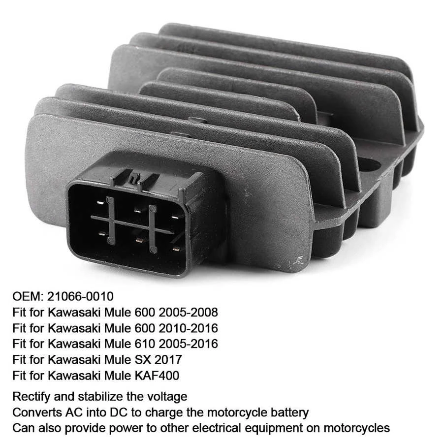 Kawasaki Mule Ignition Switch Voltage Regulator Rectifier Assembly Fits Kawasaki Mule 610 KAF400 (20 – GPAMotors Kawasaki Mule Parts - Foto 2