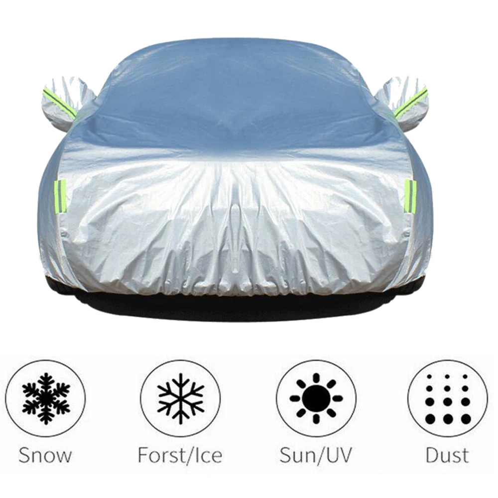 Black Full Car Covers Universal Waterproof Indoor Outdoor Sun UV Protection  Cover SUV Dust Snow Ice Four Season Auto Car Cover - AliExpress