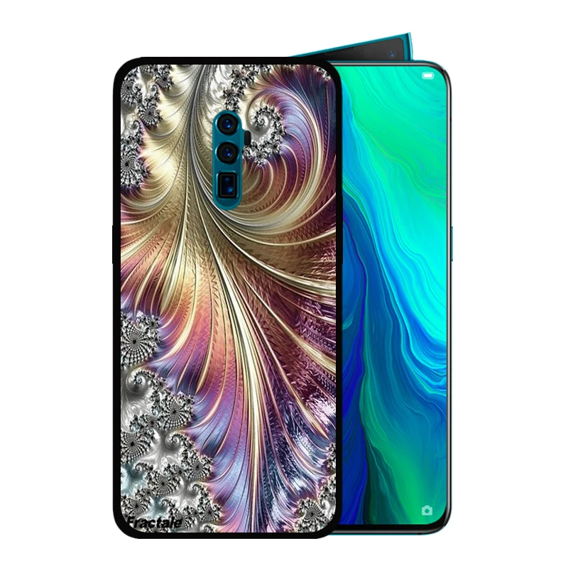 for OPPO Reno 10x zoom Reno2 2 Z R17 R15 R11 Plus 9S R15X K3 K1 Soft Silicone Black TPU Case Fantasy Retro Vintage Printed Cover | Мобильные