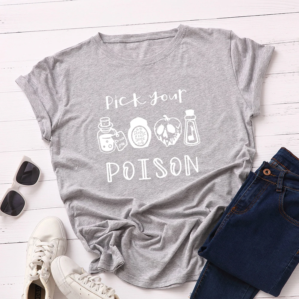 JFUNCY Plus Size Halloween Clothes Women T-shirts Female Short Sleeve Tee Tops Woman Casual Tshirt 2020 Summer Cotton T Shirt